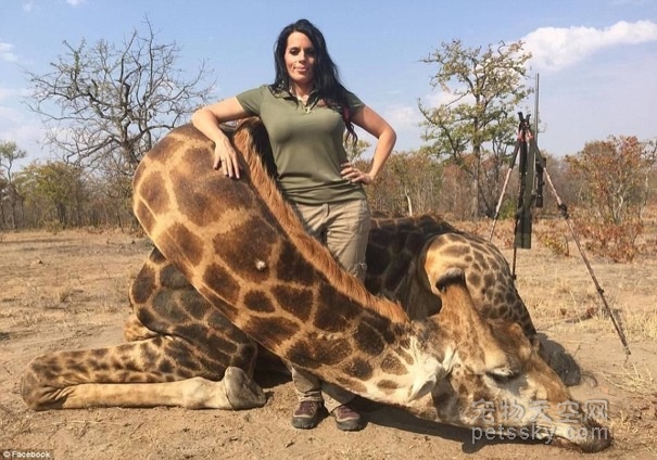 美国女猎人无视指责 晒自己猎杀的野生动物照