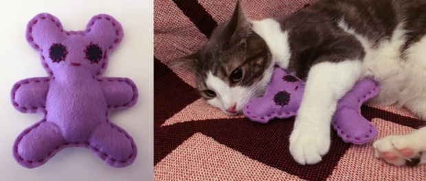 12张照片教你如何自己动手为猫咪做一件玩具