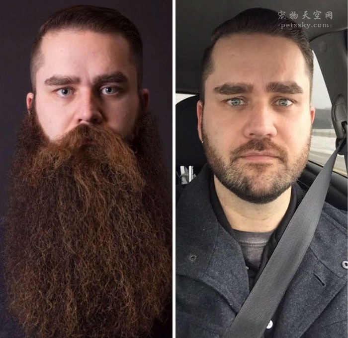男人刮胡子前后的对比照片,大叔变成帅气的小伙(25张)