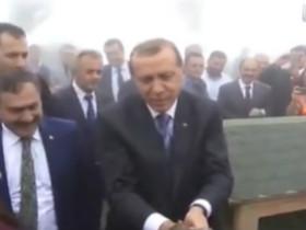 土耳其总统在放生仪式上被鸟袭击 保镖都忍不住笑了